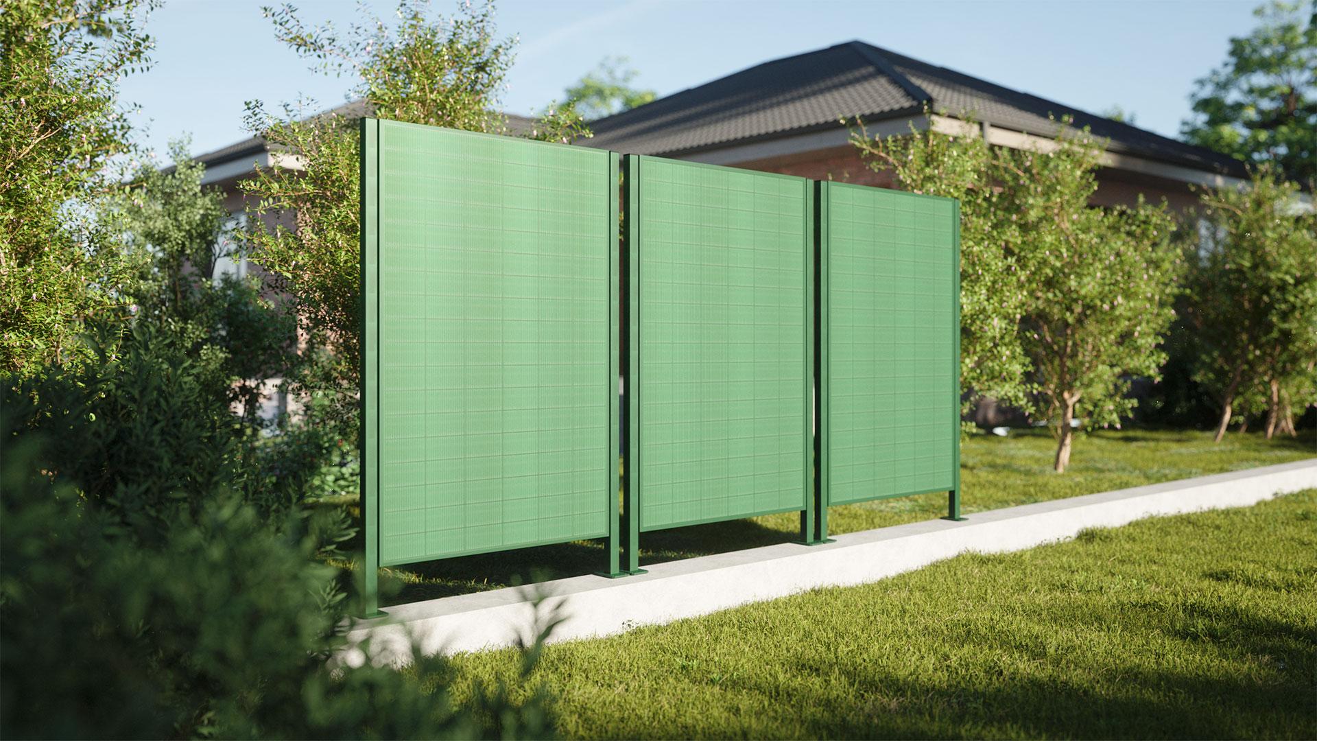 Sora 1 Sichtschutz in einem modernen Garten